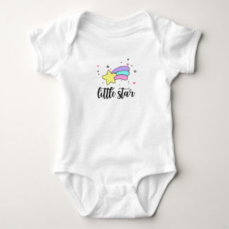 Body Para Bebé Estrella pequeña del arcoiris