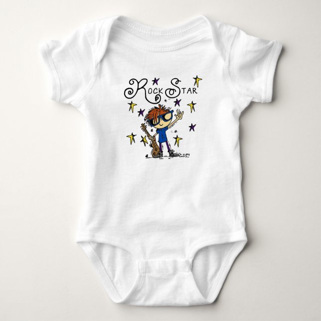 Body Para Bebé Estrella ropeadora de Redhead Boy (Anverso)
