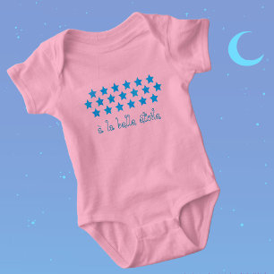 Body Para Bebé Estrellas azules francesas a La Belle Etoile