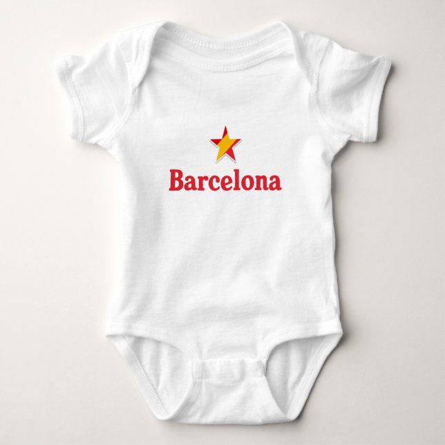 Body Para Bebé Estrellas de España – Barcelona (Anverso)