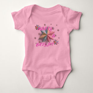 Body Para Bebé Estrellas de merry y Bright