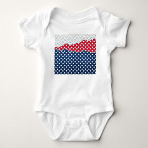 Body Para Bebé Estrellas rojas, blancas y azules (Estados Unidos)