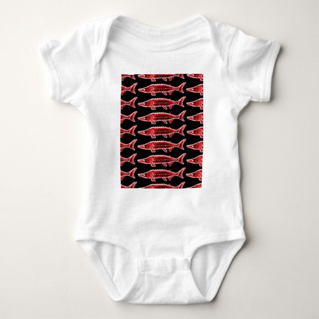 Body Para Bebé esturgeos rojos (Anverso)
