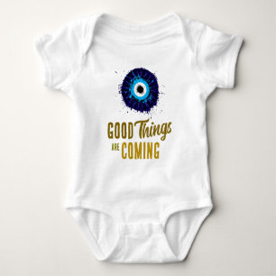 Body Para Bebé Evil Eye White