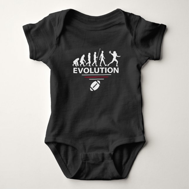 Body Para Bebé Evolución del fútbol (Anverso)
