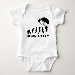 Body Para Bebé Evolución Skydiving llevado para volar