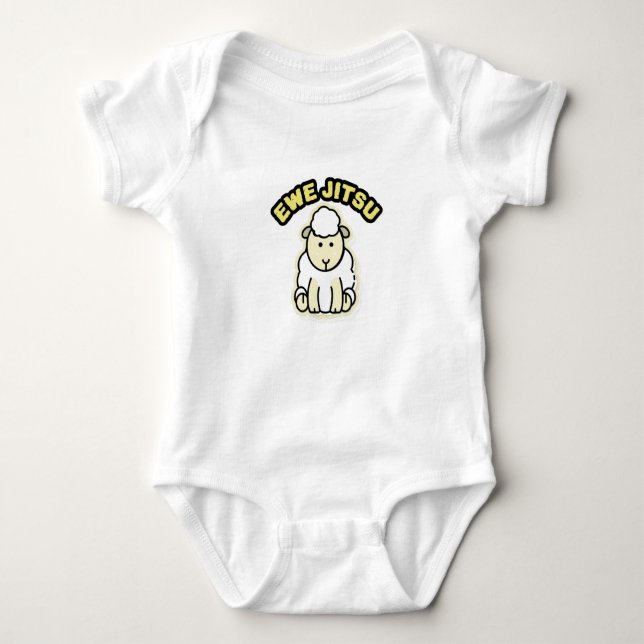 Body Para Bebé Ewe Jitsu Sheep (Anverso)