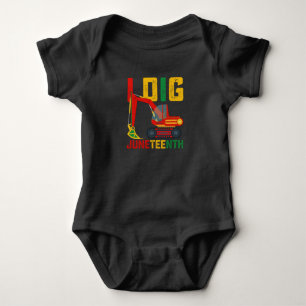 Body Para Bebé Excavadora Yo Cavo Juneteenth Niños