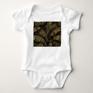 Body Para Bebé Exótico Tropical: Naturaleza Dorada Grunge