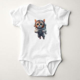 Body Para Bebé explorador espacial gato lindo