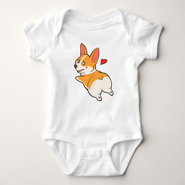 Body Para Bebé Extremos del Corgi (Anverso)