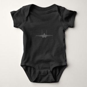 Body Para Bebé F-15 Eagle Fighter Jet Aircraft Silhouette y Tri
