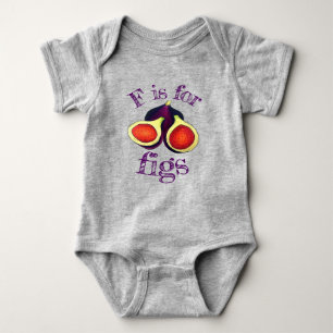 Body Para Bebé F IS FOR FIGS Ripe Summer Fig Tree