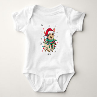 Body Para Bebé Fa La Llama Baby - Navidades divertidos Llama