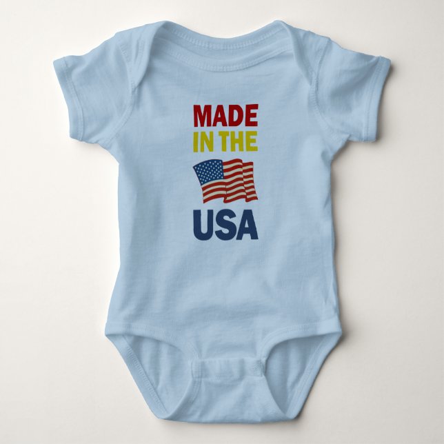 BODY PARA BEBÉ FABRICADA EN EE. UU. (Anverso)