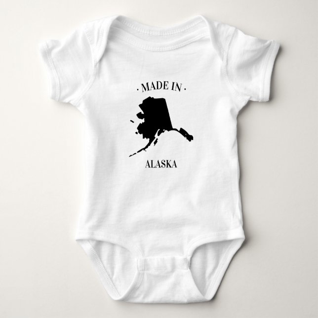 Body Para Bebé Fabricado en Alaska AK Baby Bodysuit (Anverso)