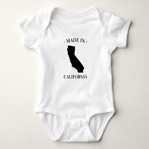 Body Para Bebé Fabricado en California CA Baby Bodysuit