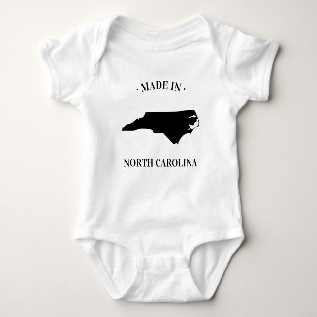 Body Para Bebé Fabricado en Carolina del Norte NC Baby Bodysuit (Anverso)