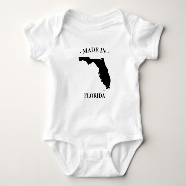Body Para Bebé Fabricado en Florida FL Baby Bodysuit (Anverso)