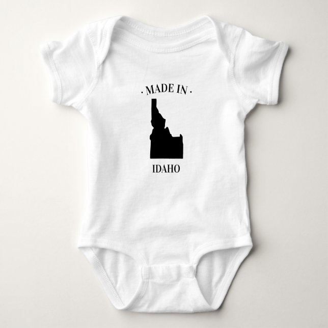 Body Para Bebé Fabricado en Idaho ID Baby Bodysuit (Anverso)