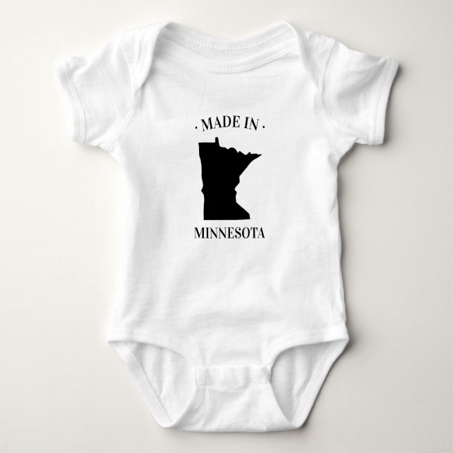Body Para Bebé Fabricado en Minnesota MN Baby Bodysuit (Anverso)