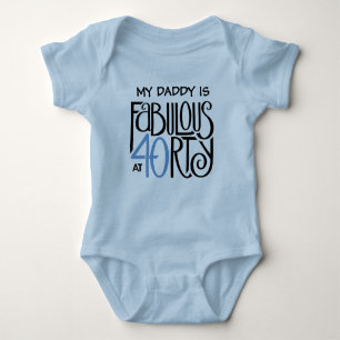 Body Para Bebé Fabulosa camiseta azul negro Baby