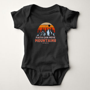 Body Para Bebé Faith puede mover montañas Biblia Unisex