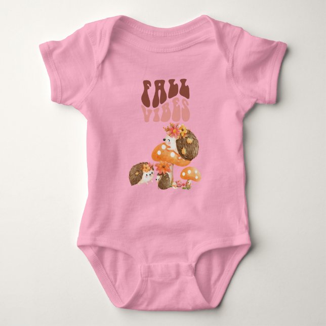 Body Para Bebé Fall Hedgehogs (Anverso)