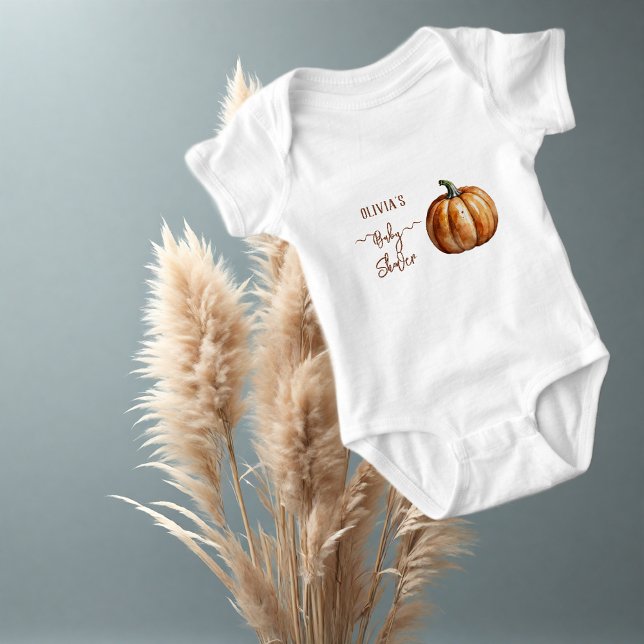 Body Para Bebé Fall Little Pumpkin Baby Shower (Subido por el creador)