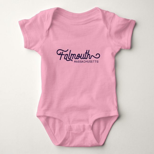 Body Para Bebé Falmouth Massachusetts Baby Bodysuit (Anverso)