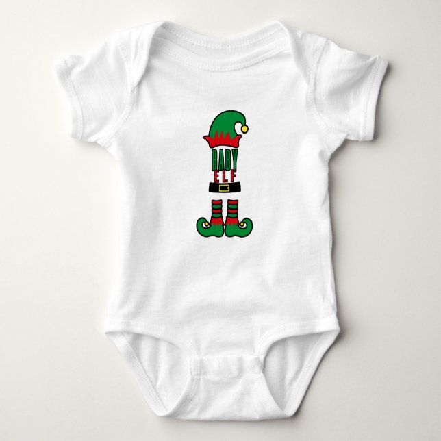 Body Para Bebé Familia Baby Elf Navidades Que Coinciden Con Camis (Anverso)