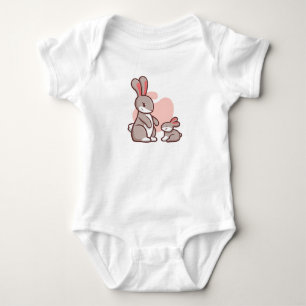 Body Para Bebé Familia Conejo