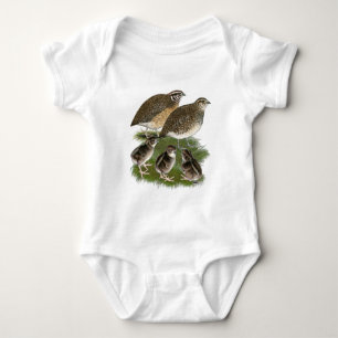 Body Para Bebé Familia de codornices Coturnix