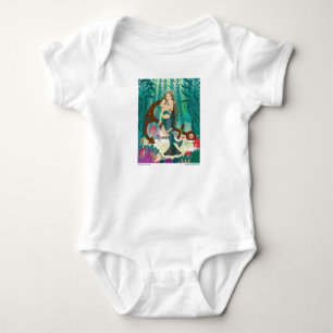 Body Para Bebé Familia de sirenas (morenas)