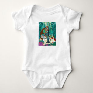 Body Para Bebé Familia de Sirenas (piel y ojos marrones)