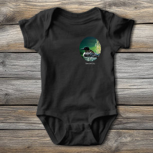 Body Para Bebé Familia de somormujos en el lago Butterfield