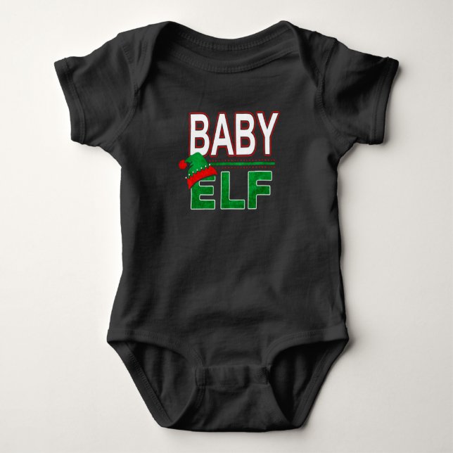 Body Para Bebé Familia Elf | Vacaciones para bebés elfos #TeamElf (Anverso)