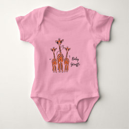Body Para Bebé Familia Giraffe,
