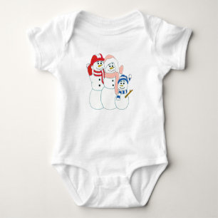 Body Para Bebé Familia Snowman