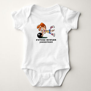 Body Para Bebé Famoso futuro Bowler personalizado