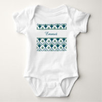 Fans Art Deco Baby Bodysuit