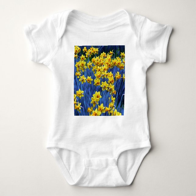 Body Para Bebé Fantasía de primavera de narciso (Anverso)