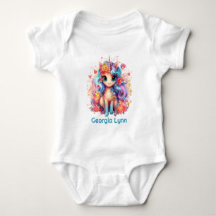 Body Para Bebé Fantasía de unicornio