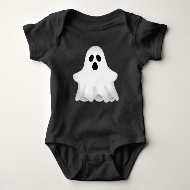 Body Para Bebé Fantasma adorable de Halloween (Anverso)