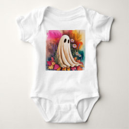 Body Para Bebé Fantasma Amigable Neón, Fantasma Neon Halloween, F