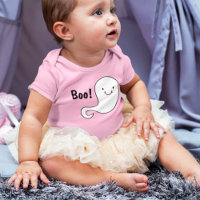 Fantasma Blanco Amigable Boo Rosa Bebé Halloween