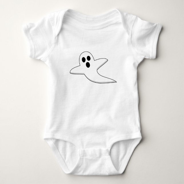 Body Para Bebé Fantasma Cuta (Anverso)