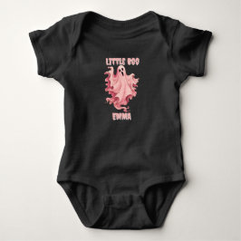 Body Para Bebé Fantasma de acuarela de Pinkoween Little Boo perso