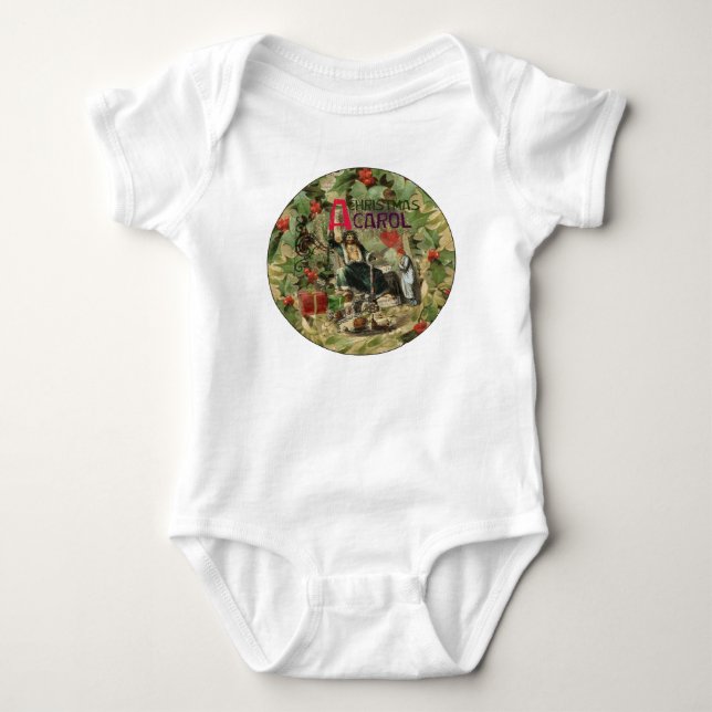 Body Para Bebé Fantasma del Ilustracion actual de Navidad (Anverso)