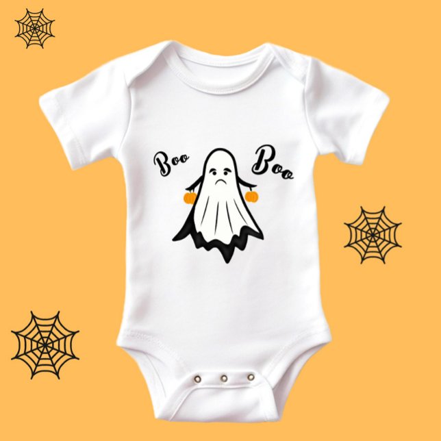 Body Para Bebé Fantasma fantasmal con calabazas (Subido por el creador)